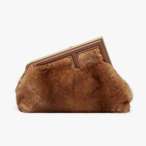 Fendi Women First Small Brown Mink Bag