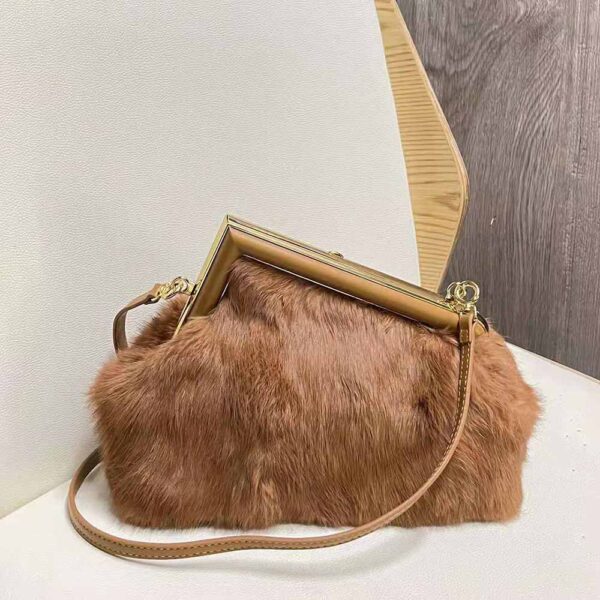 Fendi Women First Small Brown Mink Bag (4)