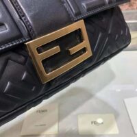 Fendi Women Iconic Large Baguette Leather Bag-Black (1)