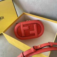 Fendi Women Mini Camera Case Red Leather and Suede Mini-Bag (1)