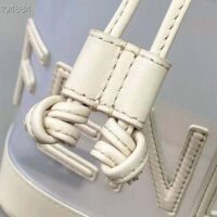 Fendi Women Mon Tresor Leather and Mesh Mini-bag-white (1)