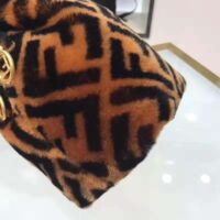 Fendi Women Mon Tresor Mini-Bag in Brown Sheepskin (1)