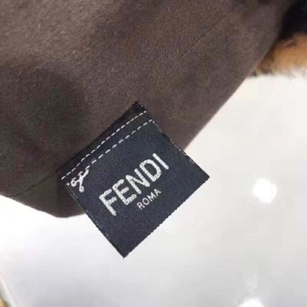 Fendi Women Mon Tresor Mini-Bag in Brown Sheepskin (8)