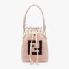 Fendi Women Mon Tresor Pink Sheepskin Mini-Bag