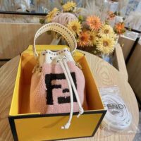 Fendi Women Mon Tresor Pink Sheepskin Mini-Bag (1)