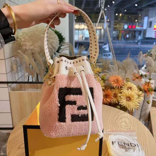 Fendi Women Mon Tresor Pink Sheepskin Mini-Bag (3)