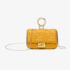 Fendi Women Nano Baguette Charm Yellow Nappa Leather Charm