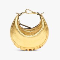 Fendi Women Nano Fendigraphy Gold Leather Charm (1)