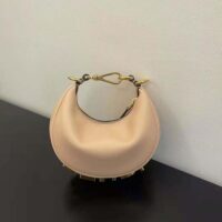 Fendi Women Nano Fendigraphy Pink Leather Charm (1)