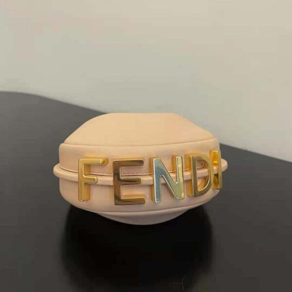 Fendi Women Nano Fendigraphy Pink Leather Charm (4)