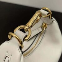 Fendi Women Nano Fendigraphy White Leather Charm (1)