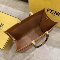 Fendi Women Sunshine Medium Leather Shopperbrown (1)