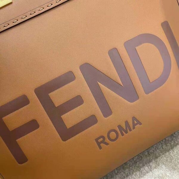 Fendi Women Sunshine Medium Leather Shopperbrown (9)