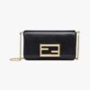 Fendi Women Wallet on Chain with Pouches Leather Mini-Bag-Black