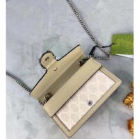 Gucci Women Dionysus GG Super Mini Bag Beige White GG Supreme Canvas (6)