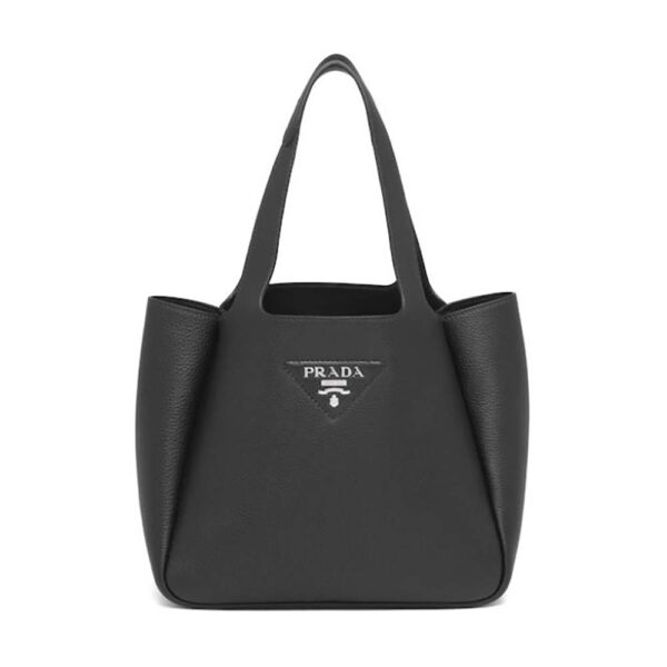 Prada Women Calf Leather Handbag-black (1)