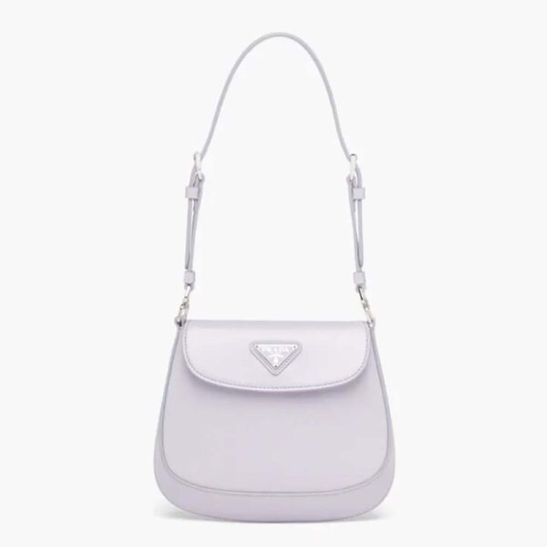 Prada Women Cleo Brushed Leather Mini Bag-Purple (1)