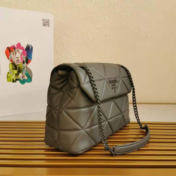 Prada Women Large Nappa Leather Prada Spectrum Bag-grey (3)