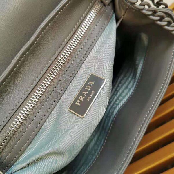 Prada Women Large Nappa Leather Prada Spectrum Bag-grey (7)