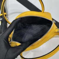 Prada Women Leather Prada Triangle Bag-Yellow (1)