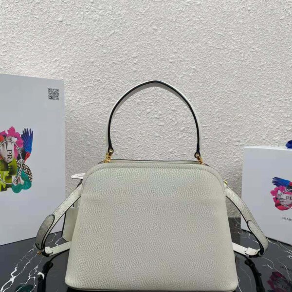 Prada Women Medium Saffiano Leather Prada Matinée Bag-white (3)