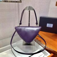 Prada Women Padded Nappa Leather Handbag-purple (1)