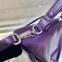 Prada Women Padded Nappa Leather Handbag-purple (1)