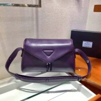 Prada Women Padded Nappa Leather Prada Signaux Bag-purple (1)