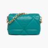 Prada Women Padded Nappa Leather Shoulder Bag-Lime