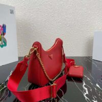 Prada Women Prada Re-Edition 2005 Saffiano Leather Bag-red (1)