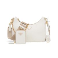 Prada Women Prada Re-Edition 2005 Saffiano Leather Bag-white (1)