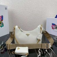 Prada Women Prada Re-Edition 2005 Saffiano Leather Bag-white (1)