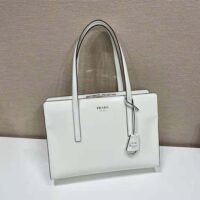 Prada Women Re-Edition 1995 Brushed-Leather Medium Handbag-White (1)