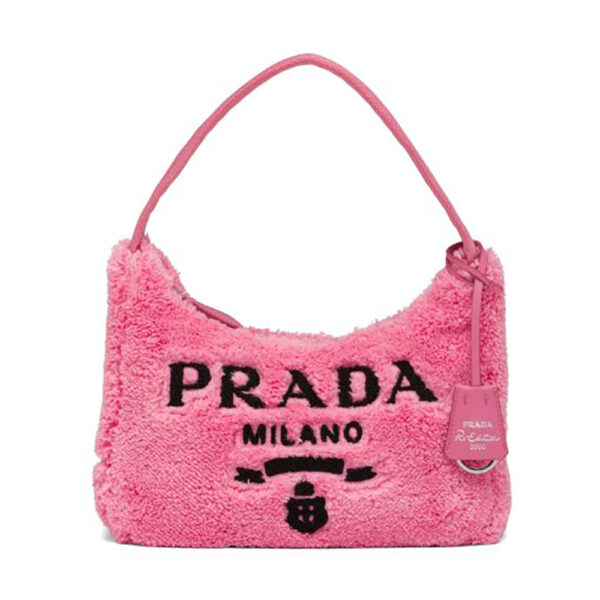 Prada Women Re-Edition 2000 Terry Mini-Bag-Pink (1)