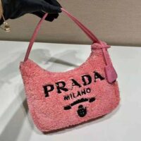 Prada Women Re-Edition 2000 Terry Mini-Bag-Pink (1)