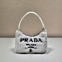 Prada Women Re-Edition 2000 Terry Mini-Bag-White (1)