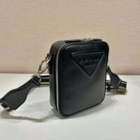 Prada Women Saffiano Leather Shoulder Bag-Black (1)