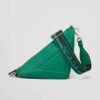Prada Women Saffiano Prada Triangle Bag-Green