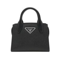 Prada Women Saffiano leather Prada Kristen Handbag-black (1)