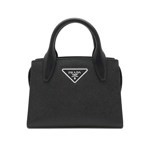 Prada Women Saffiano leather Prada Kristen Handbag-black (1)