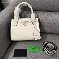 Prada Women Saffiano leather Prada Kristen Handbag-white (1)