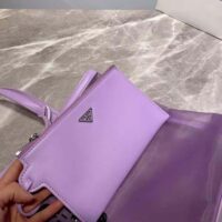 Prada Women Sequined Mesh Tote Bag-Purple (1)