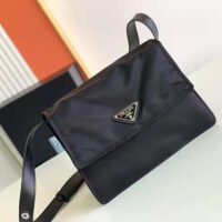 Prada Women Small Padded Re-Nylon Shoulder Bag-Black