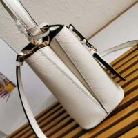 Prada Women Small Saffiano Leather Prada Panier Bag-white (1)