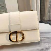 Dior Women 30 Montaigne Bag Des Vents Box Calfskin-white (1)