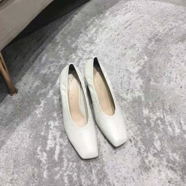 Dior Women Deesse Pump White Lambskin (2)