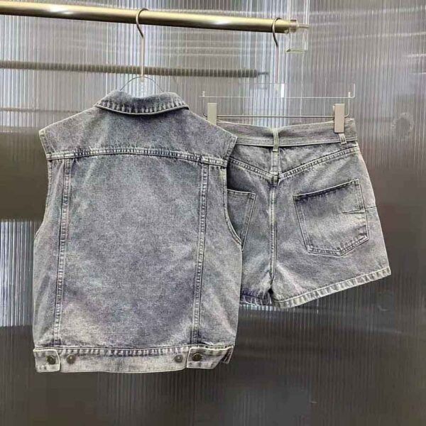 Dior Women Shorts Blue Cotton Denim (3)