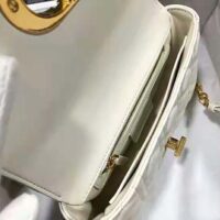 Dior Women Small Dior Caro Bag Lvory Supple Cannage Calfskin-white (1)