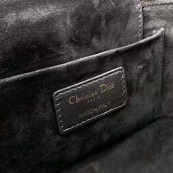 Dior Women Small Diortravel Vanity Case Cannage Lambskin-black (9)