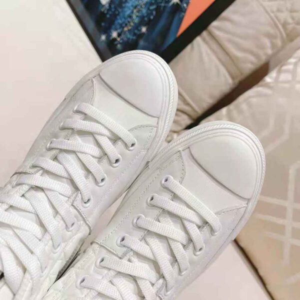 Dior Women Walk N Dior Star Sneaker White Dior Etoile Embossed Lambskin and Calfskin (8)